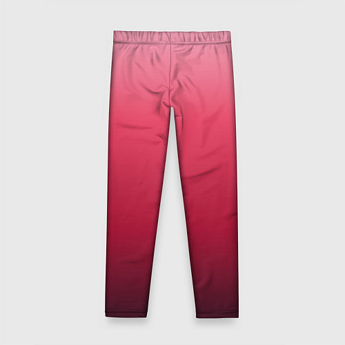 Детские легинсы Градиент гранатовый / 3D-принт – фото 2