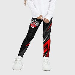 Леггинсы для девочки Федерация бокса - Россия, цвет: 3D-принт — фото 2