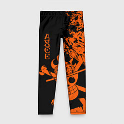 Леггинсы для девочки One Piece - Ace, цвет: 3D-принт