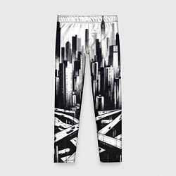 Леггинсы для девочки American metropolis, цвет: 3D-принт
