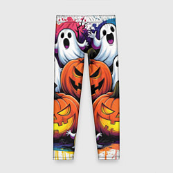 Леггинсы для девочки Happy Halloween 25, цвет: 3D-принт