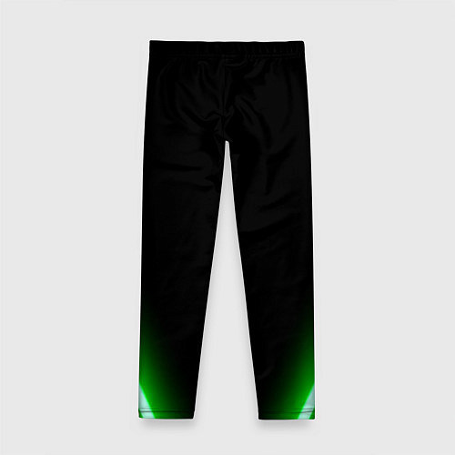 Детские легинсы Color neon green / 3D-принт – фото 2