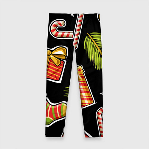 Детские легинсы Рождественский вайб / 3D-принт – фото 2