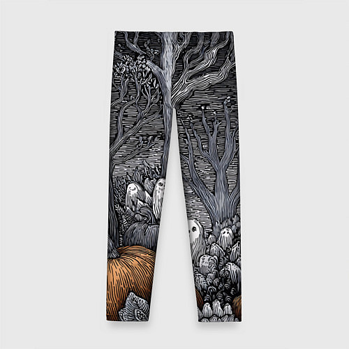 Детские легинсы Осенние шалости духов / 3D-принт – фото 2