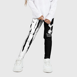 Леггинсы для девочки Tottenham Hotspur белые краски, цвет: 3D-принт — фото 2