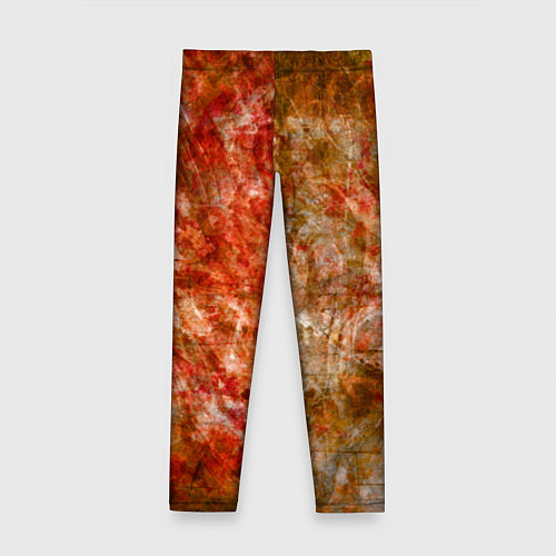 Детские легинсы Абстракция - bright red / 3D-принт – фото 2