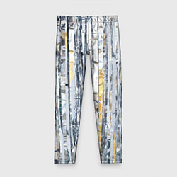 Леггинсы для девочки Новогодний дождик, цвет: 3D-принт