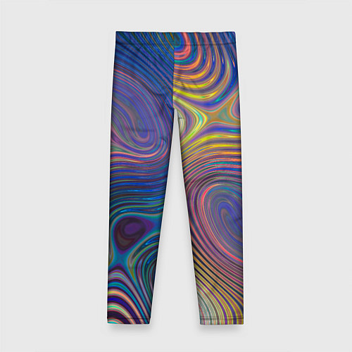 Детские легинсы Абстрактная рябь / 3D-принт – фото 2
