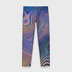 Леггинсы для девочки Абстрактная рябь, цвет: 3D-принт