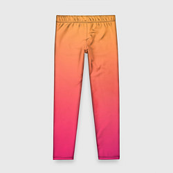 Леггинсы для девочки Color orange pink, цвет: 3D-принт