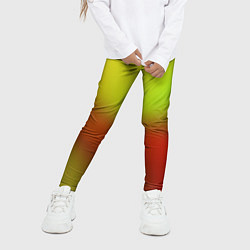 Леггинсы для девочки Color multicolored gradient, цвет: 3D-принт — фото 2
