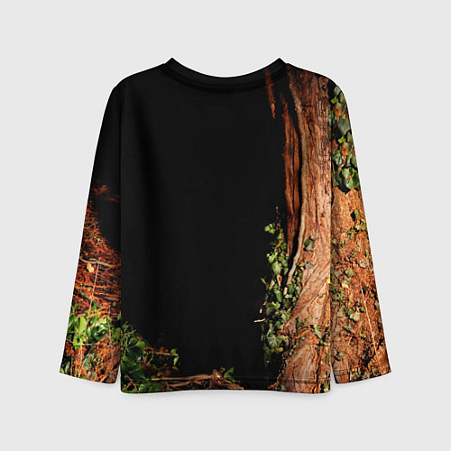 Детский лонгслив Тигр выглядывает из темноты - большая картинка / 3D-принт – фото 2