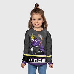 Лонгслив детский Los Angeles Kings, цвет: 3D-принт — фото 2