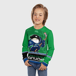 Лонгслив детский Vancouver Canucks, цвет: 3D-принт — фото 2