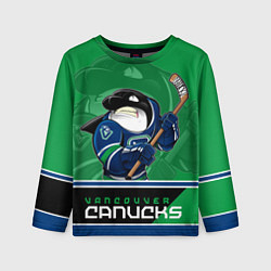 Лонгслив детский Vancouver Canucks, цвет: 3D-принт