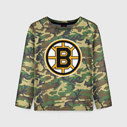 Лонгслив детский Bruins Camouflage, цвет: 3D-принт