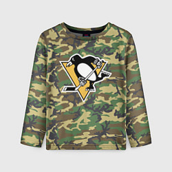 Детский лонгслив Penguins Camouflage