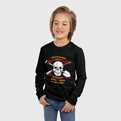 Лонгслив детский Предупреждение, цвет: 3D-принт — фото 2