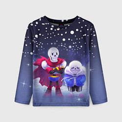 Лонгслив детский Sans & Papyrus, цвет: 3D-принт
