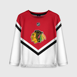 Лонгслив детский NHL: Chicago Blackhawks, цвет: 3D-принт