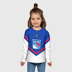 Лонгслив детский NHL: New York Rangers, цвет: 3D-принт — фото 2