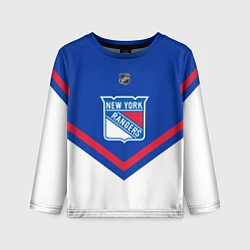 Лонгслив детский NHL: New York Rangers, цвет: 3D-принт