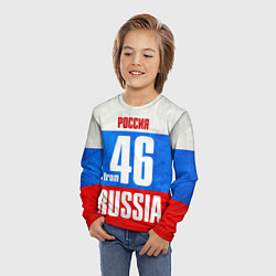 Лонгслив детский Russia: from 46, цвет: 3D-принт — фото 2