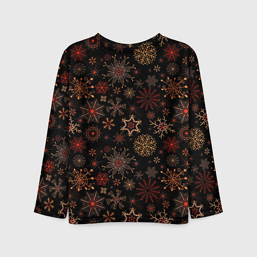 Детский лонгслив Санта хипстер с фотоаппаратом / 3D-принт – фото 2