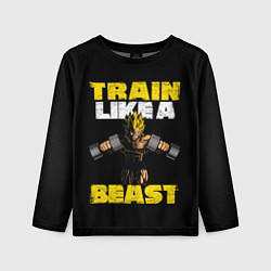 Лонгслив детский Train Like a Beast, цвет: 3D-принт