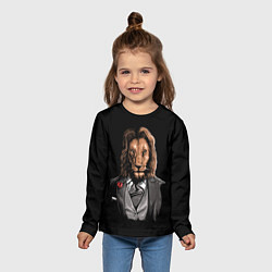 Лонгслив детский Мистер Лев, цвет: 3D-принт — фото 2