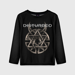 Лонгслив детский Disturbed Logo, цвет: 3D-принт