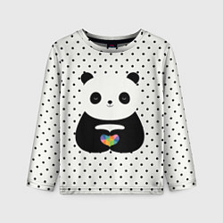 Лонгслив детский Любовь панды, цвет: 3D-принт