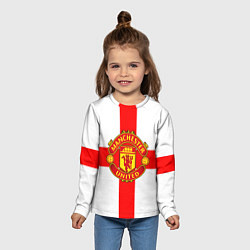 Лонгслив детский Manchester Utd: England, цвет: 3D-принт — фото 2