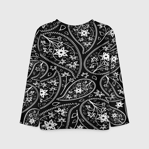 Детский лонгслив Black cucumber pattern / 3D-принт – фото 2