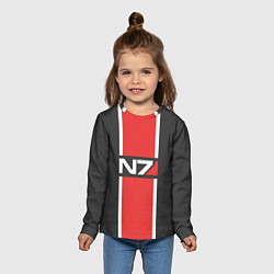 Лонгслив детский Mass Effect: N7, цвет: 3D-принт — фото 2