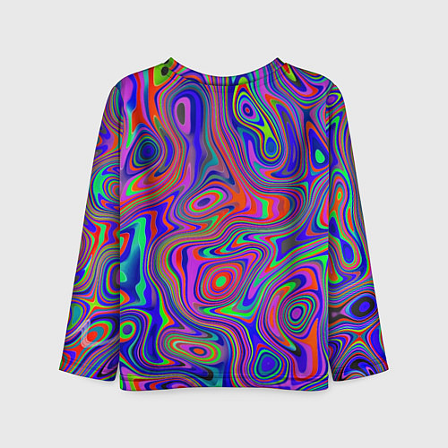 Детский лонгслив Цветная текстура 5 / 3D-принт – фото 2