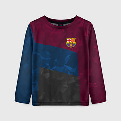 Детский лонгслив FC Barcelona: Dark polygons