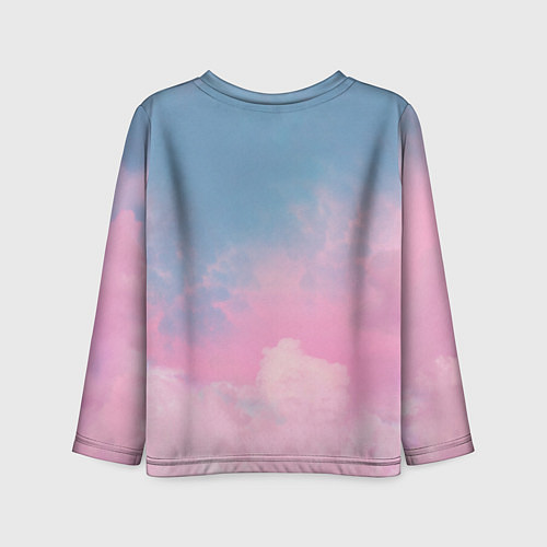 Детский лонгслив Ленивец король на единороге / 3D-принт – фото 2