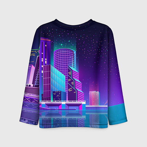 Детский лонгслив Neon Nights / 3D-принт – фото 2