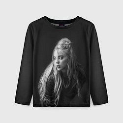 Лонгслив детский Billie Eilish: Black Fashion, цвет: 3D-принт