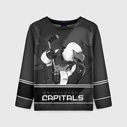 Лонгслив детский Washington Capitals: Mono, цвет: 3D-принт