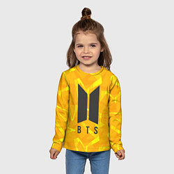 Лонгслив детский BTS: Yellow Style, цвет: 3D-принт — фото 2