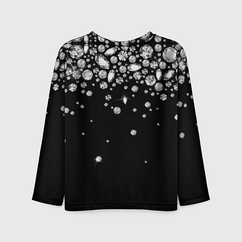 Детский лонгслив Бриллиантовый дождь / 3D-принт – фото 2