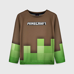 Детский лонгслив Minecraft - Логотип