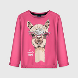 Лонгслив детский Romantic - llama, цвет: 3D-принт
