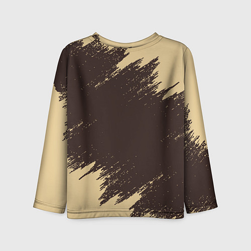 Детский лонгслив ЧЁРНЫЙ КЛЕВЕР / 3D-принт – фото 2