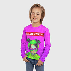 Лонгслив детский Billie Eilish, цвет: 3D-принт — фото 2
