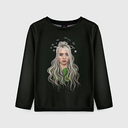 Детский лонгслив Billie Eilish Black Art