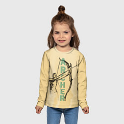 Лонгслив детский Archer, цвет: 3D-принт — фото 2