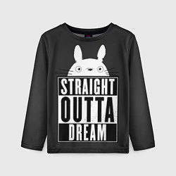 Детский лонгслив Тоторо Straight outta dream